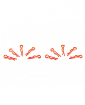 ARROWMAX  small body clip 1/10 - fluorescent red (10)