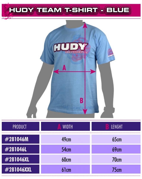HUDY T-Shirt Hellblau (L)