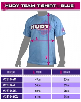 Preview: HUDY T-Shirt Hellblau (XXL)