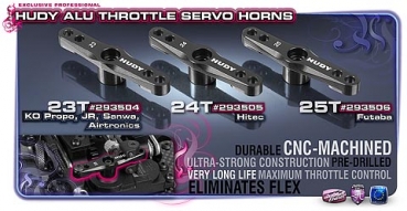 HUDY Alu Throttle Servo Horn 1/8 Off-Road Hitec – 24T