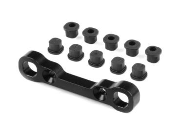 XRAY XB8 Alu Rear Extra Lower Susp.Holder -Semi-Split Bulkhead - F