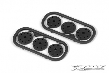 XRAY XB8 Dämpferkolbenplatten-Set 8-Loch (1.2, 1.3) 10-Loch (1.1mm) DELRIN V3