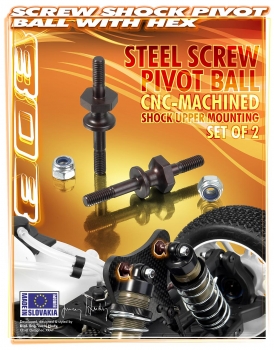 Preview: XRAY Dämpferkugelkopf mit Sechskant Stahl (2)