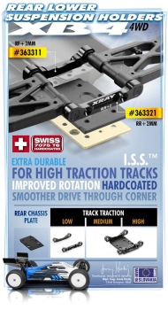 Preview: XRAY XB4 Alu Querlenker Anlenkung hinten +2 (5mm)