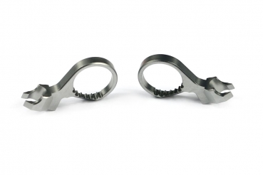 Serpent Diffhalter vorne/hinten Alu L+R 4X