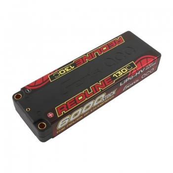 Gens ace Redline Series 6000mAh 7.6V 130C 2S2P HardCase 57# HV Lipo Battery