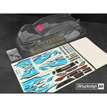 Preview: Bittydesign HIBERYA 1/10 clear body 190mm (for FWD)