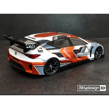 Preview: Bittydesign HIBERYA 1/10 clear body 190mm (for FWD)