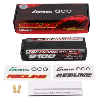 Preview: Gens ace Redline 2.0 8100mAh 7.4V 140C 2S HardCase 58# Lipo-Akku