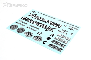 Sparko F8 Karosserie Sticker Schwarz Und Weiß