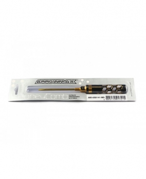 Preview: ARROWMAX Flat Head Screwdriver 4.0 X 100mm Black Golden