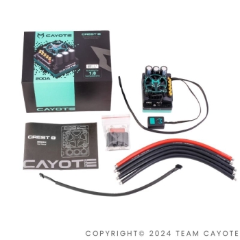 Preview: CAYOTE Racing CREST 8 Fahrtenregler ESC 1:8 200A