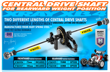 Preview: XRAY XB4 2016 Antriebswelle 82mm HUDY Federstahl