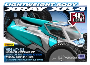 XRAY XB4 Karosserie - breit - light