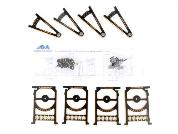 ARROWMAX Set-Up System For 1/10 Touring Cars With Bag Black Golden