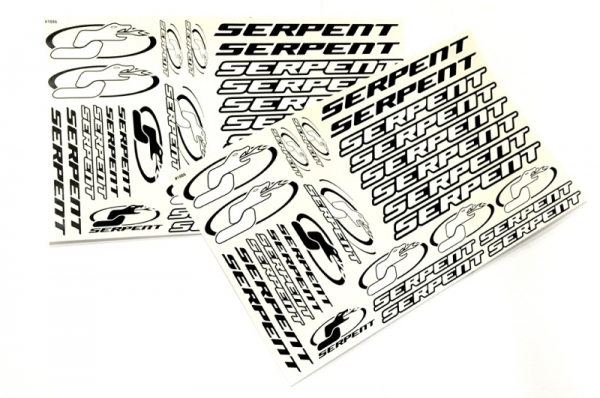 Aufkleber Serpent schwarz/weiß 1:10 (2)