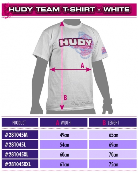 HUDY  T-Shirt  Weiss (M)