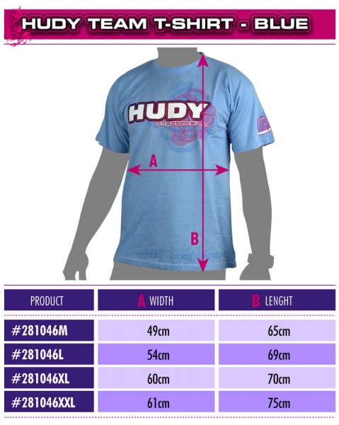 HUDY T-Shirt Hellblau (XL)