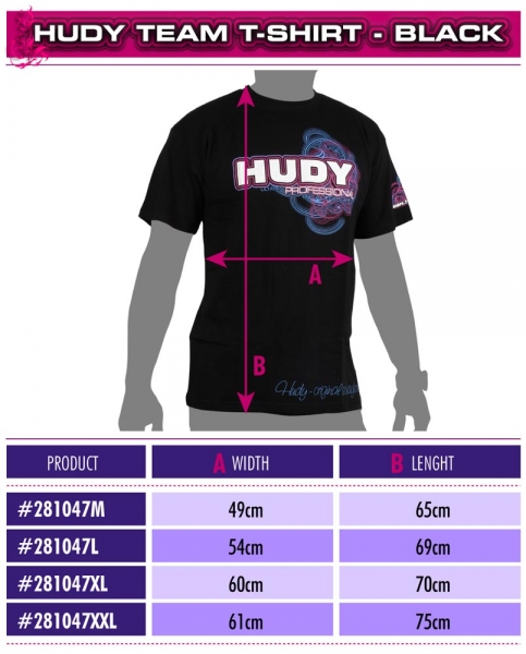 HUDY T-Shirt schwarz L