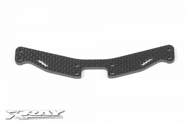 XRAY T4 Stoßdämpferbrücke hinten 3.0mm Kohlefaser