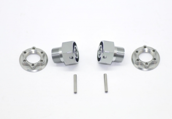 Serpent Radaufnahme light +3mm /Mutter/Pin (2)