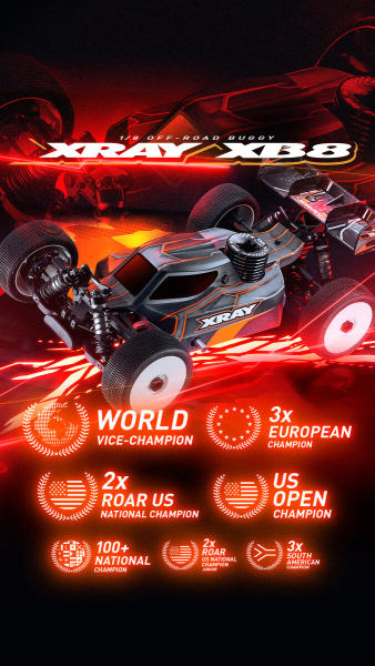 XRAY XB8'26 - 1/8 Nitro Off-Road Car