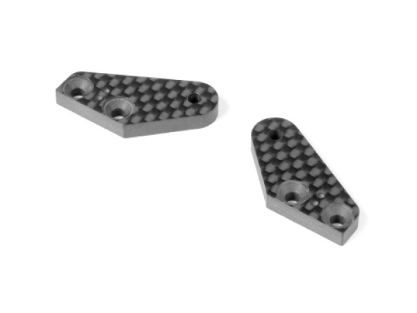 XRAY XB8 Carbon Steering Block Plate - 2 Dot (1+1)