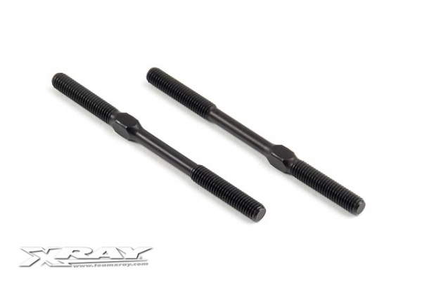 XRAY XT8 Gewindestangen, einstellbar L/R 75mm, HUDY Federstahl