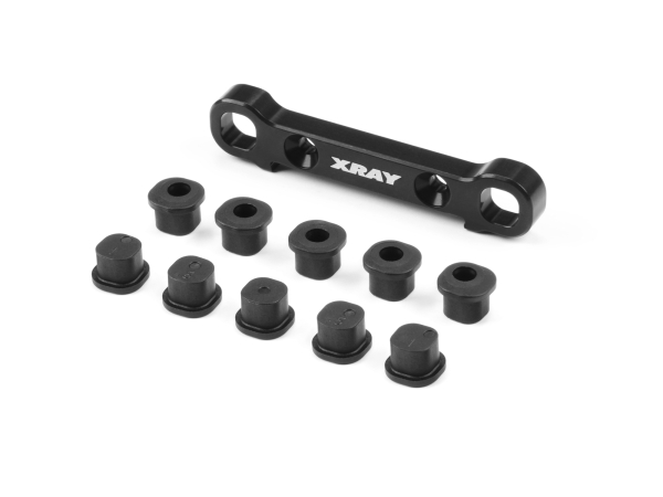 Xray XB8 ALU REAR LOWER SUSP. HOLDER FOR SEMI-SPLIT BULKHEAD - REAR