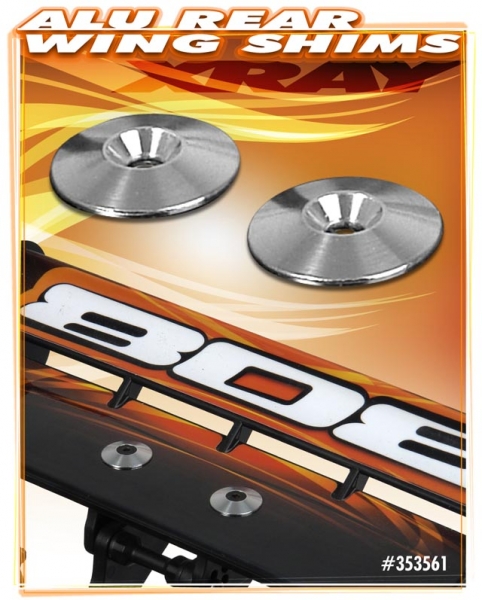XRAY Unterlegscheibe Heckspoiler Aluminium (2)