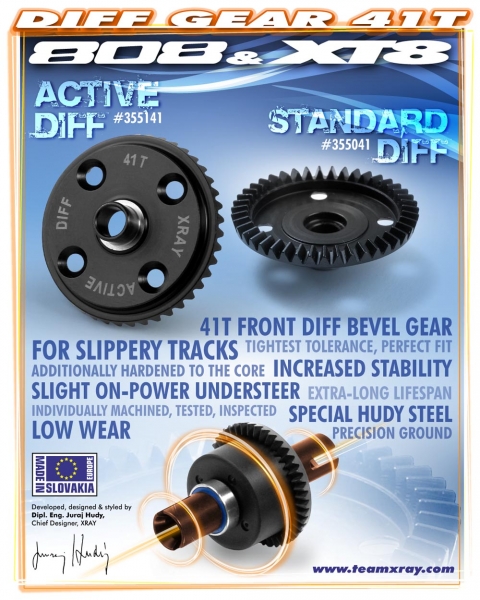 XRAY Differenzial-Kegelrad 41Z, VA