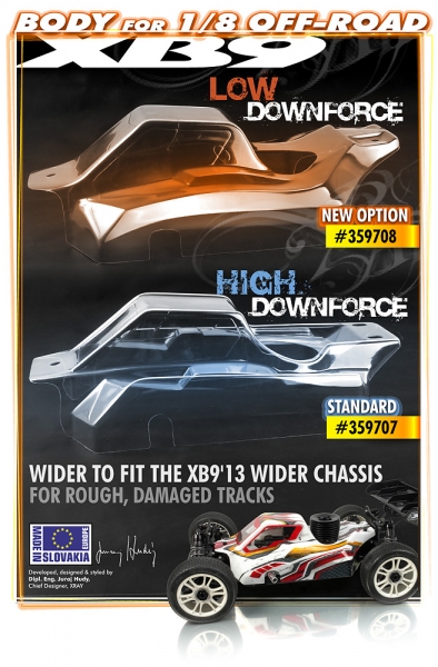XRAY XB9 Karosserie Low Downforce