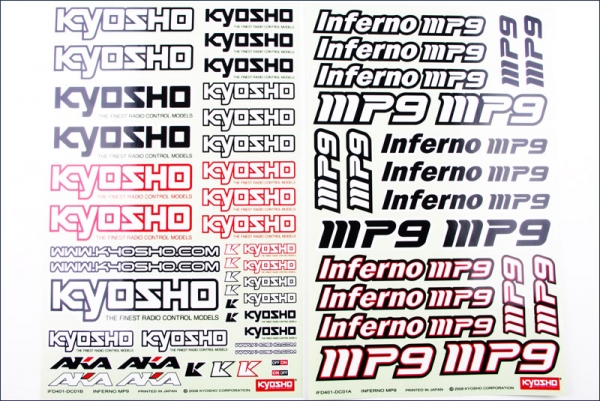 IFD-401 Kyosho MP9 Dekorbogen