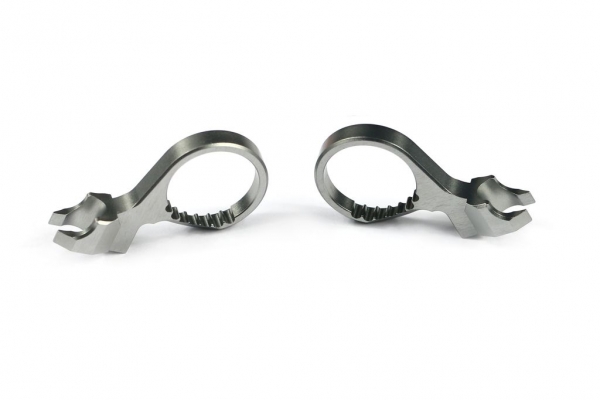 Serpent Diffhalter vorne/hinten Alu L+R 4X