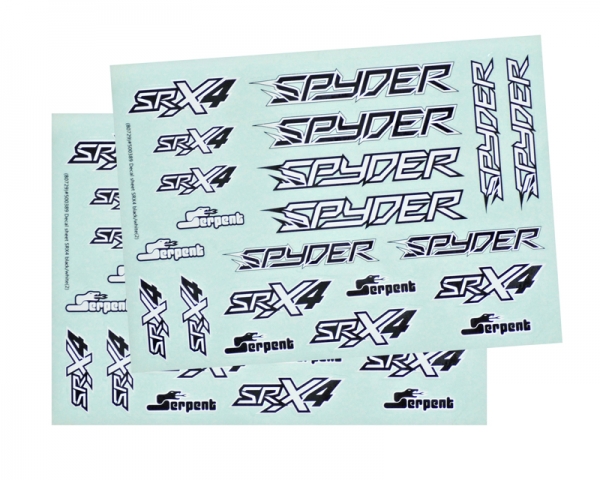 Serpent Dekorbogen SRX4 schwarz/weiß (2)