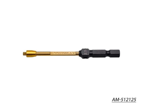 Arrowmax Allen Wrench 2.5 X 80MM Power Tip Only V2