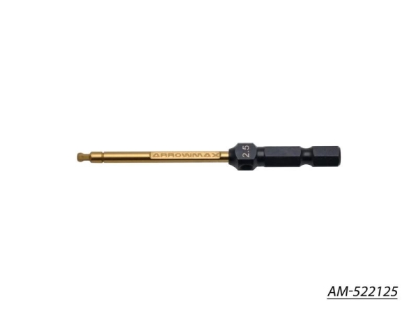 Arrowmax Ball Driver Hex Wrench 2.5 X 80MM Power Tip Only V2
