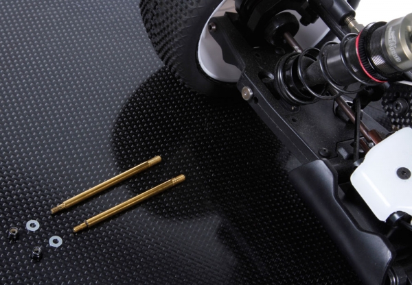 Serpent Dämpferkolbenstange vorne TiN beschichtet (2) SRX8