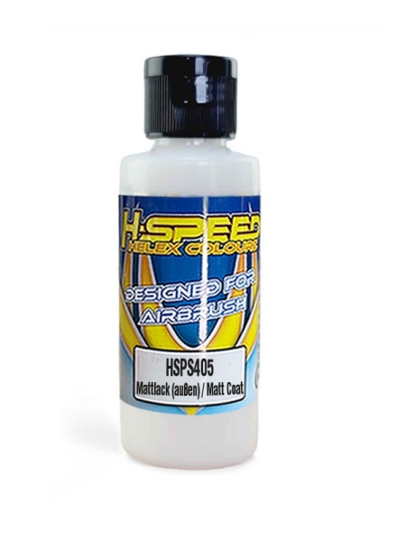 H-SPEED Lexan Airbrush Farbe 60 ml Mattlack (außen) / Matt Coat