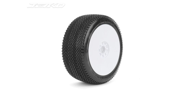 Jetko J Ten Super Soft verklebt auf Felge Revo weiß 1:8 (2)
