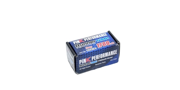 Pink Runner Rx NiMh 6.0V-1700 (Dual JR-JST) 51x32x31mm 120g - Hump