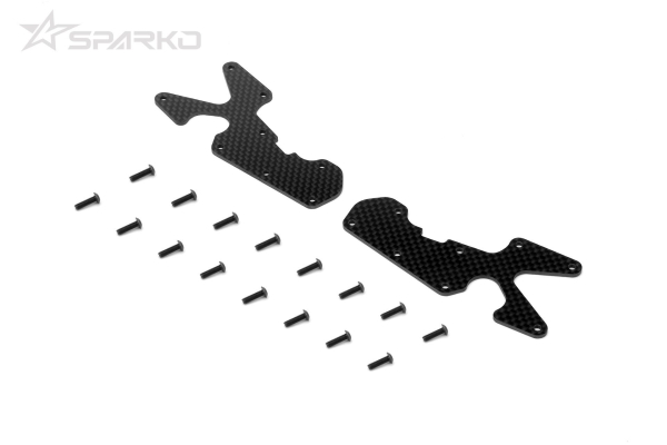SPARKO F8T CARBONFASER-HINTERRADAUFHÄNGUNGSEINLAGEN 2 MM (2)