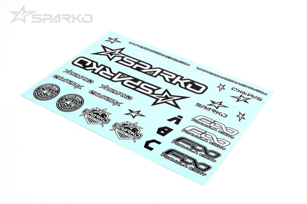 Sparko F8 Karosserie Sticker Schwarz Und Weiß