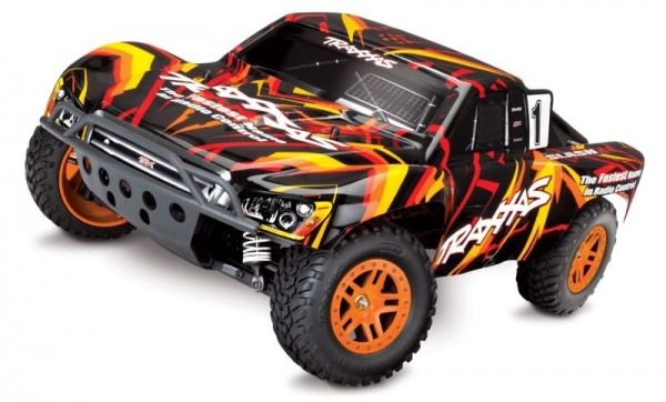 TRAXXAS Slash 4x4 orange/rot RTR +12V-Lader+Akku