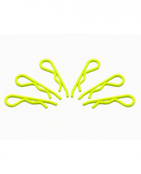 ARROWMAX body clip 1/8 - fluorescent yellow (6)