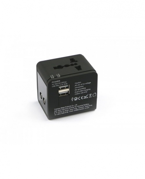 ARROWMAX Multi-Nation Travel Adapter With USB Charger