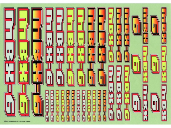 Mugen Dekorbogen (2) MBX-6
