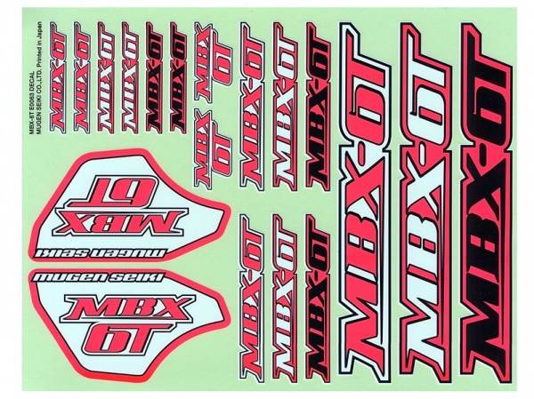 Mugen Dekorbogen (3) MBX-6T