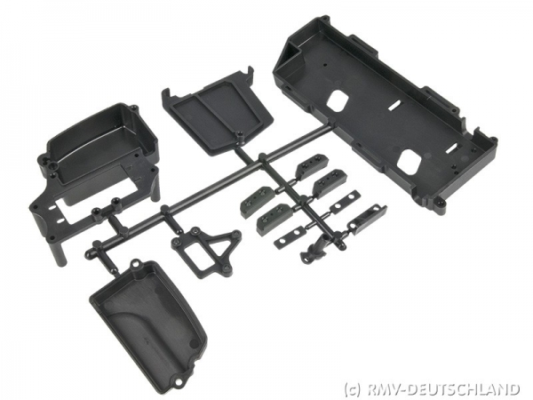 Mugen Radioeinbau-Set beim MBX-7 ECO