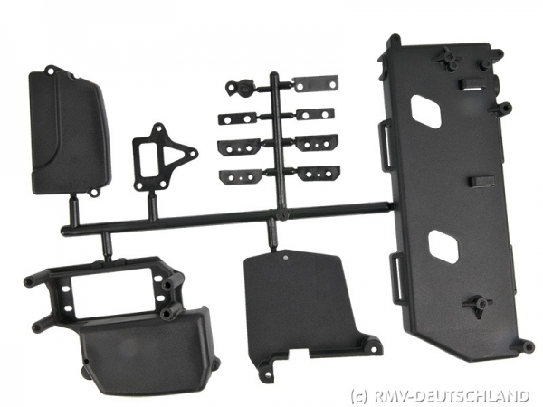 Mugen Radioeinbau-Set beim MBX-7 ECO
